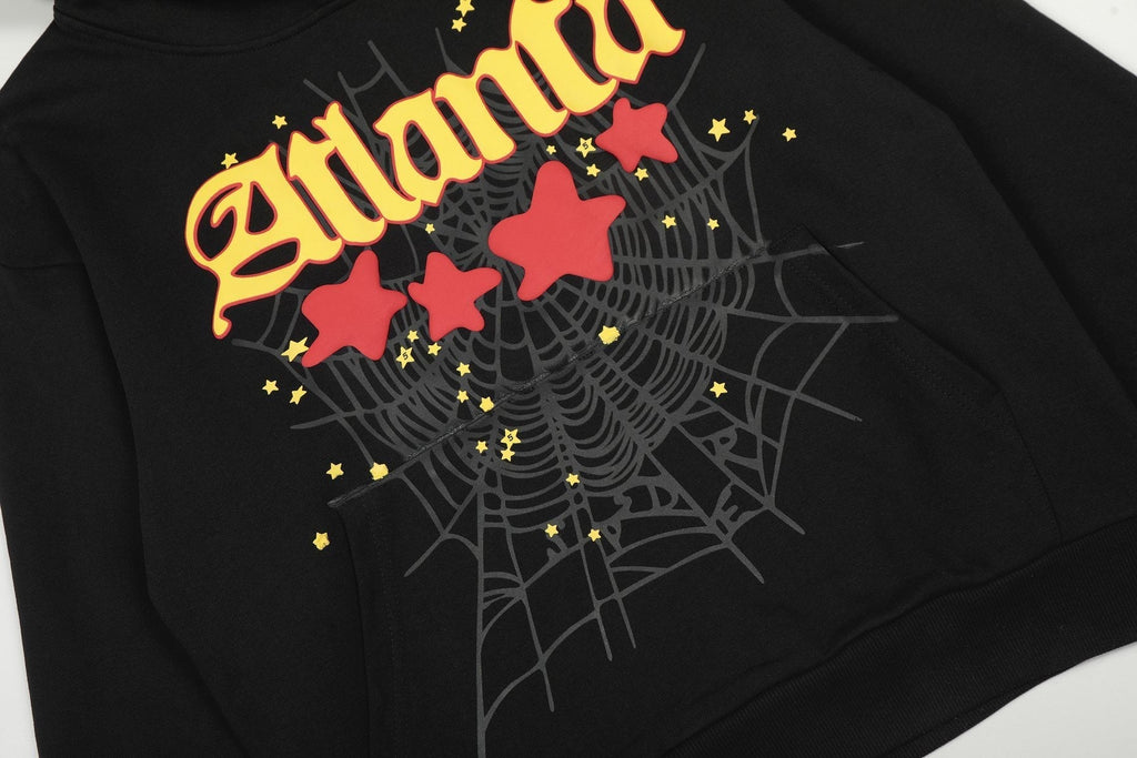 Sp5der Spiderweb Graphic Matching Set - Black ¡ª detail