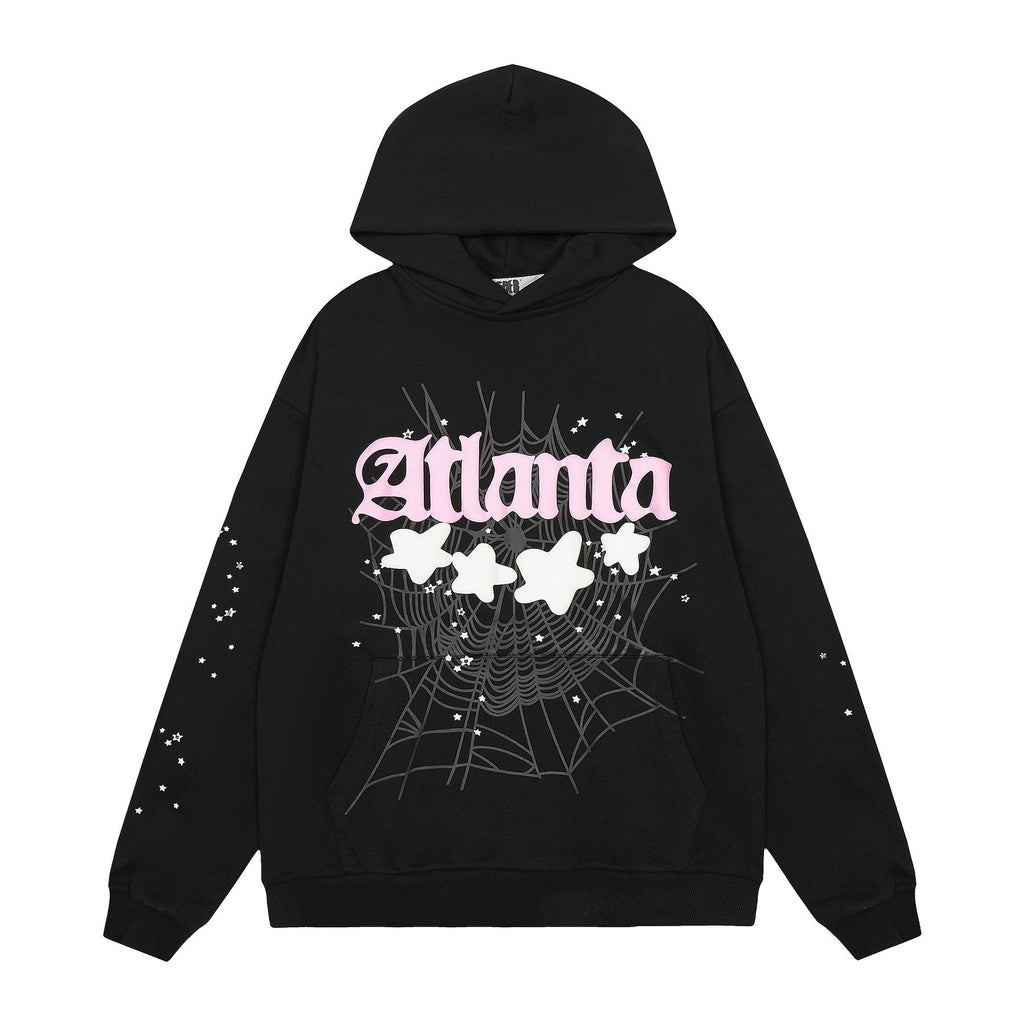 Sp5der Atlanta Spiderweb Graphic Hoodie ¡ª front