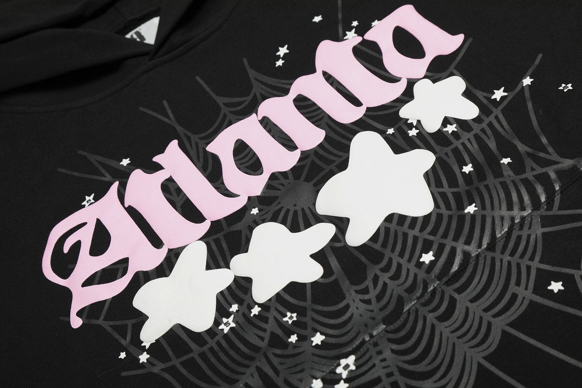 Sp5der Atlanta Spiderweb Graphic Hoodie ¡ª detail