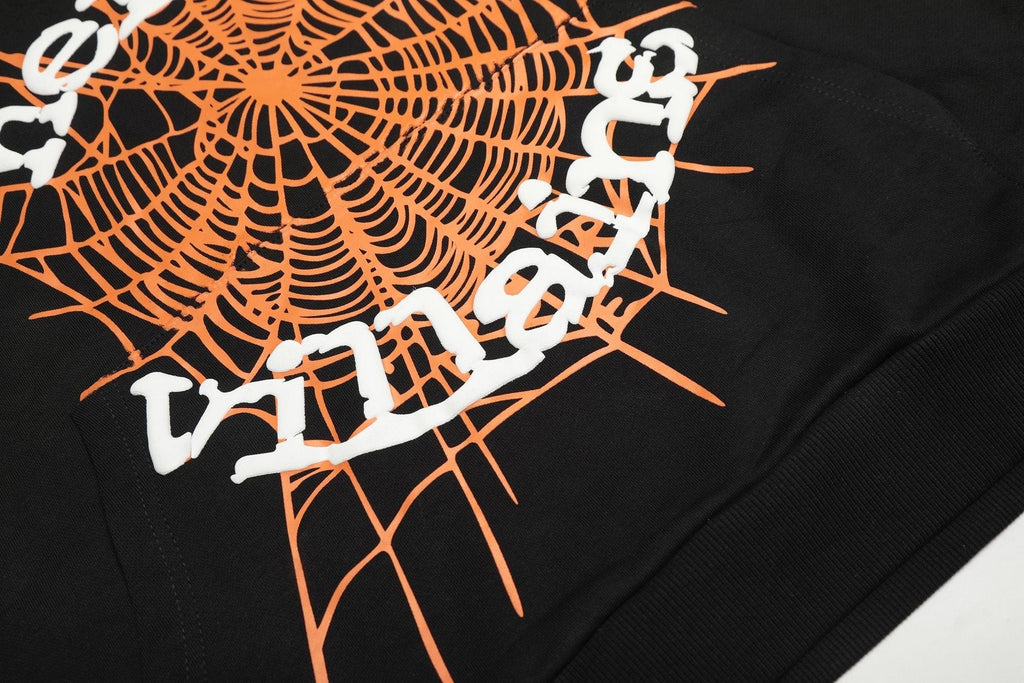 Sp5der Spiderweb Graphic Hoodie ¡ª detail
