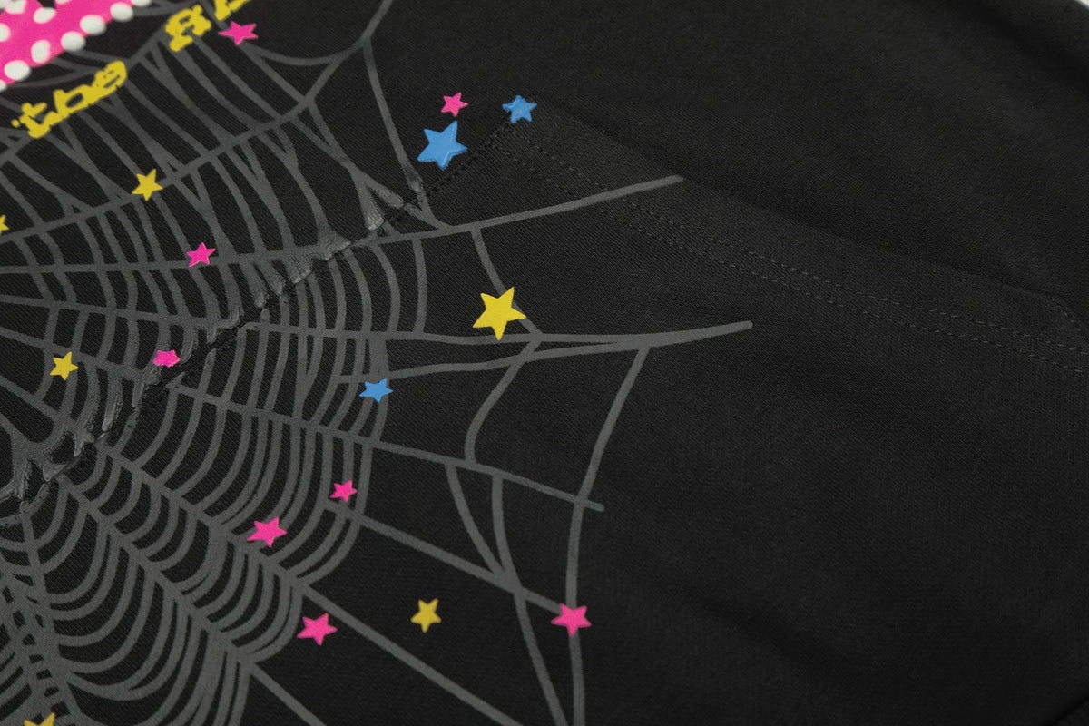 Sp5der Spider Web Star Graphic Matching Set ¡ª fabric_closeup