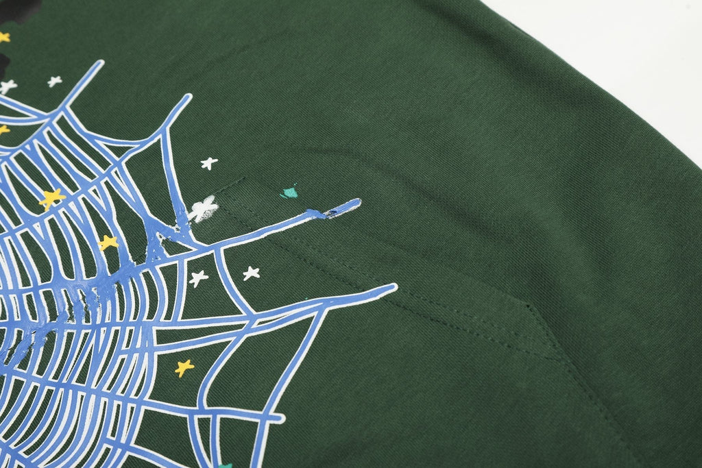 Sp5der Spiderweb Graphic Hoodie ¡ª detail