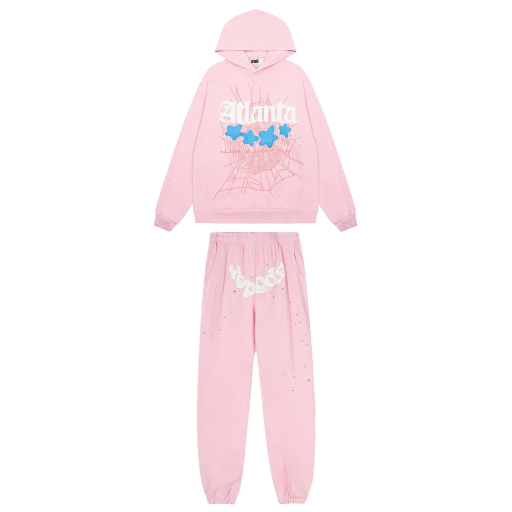 Sp5der Spiderweb Graphic Hoodie & Sweatpants Matching Set ¡ª hero