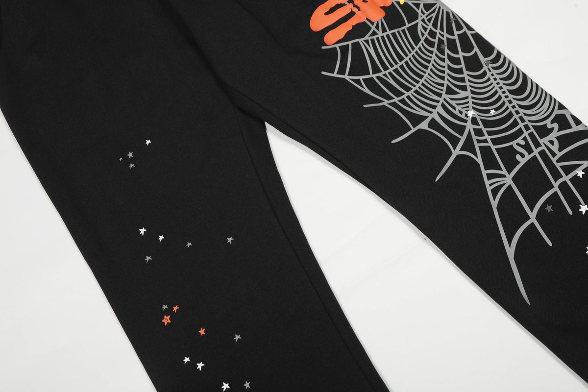Sp5der Spiderweb Graphic Hoodie & Jogger Matching Set ¡ª detail