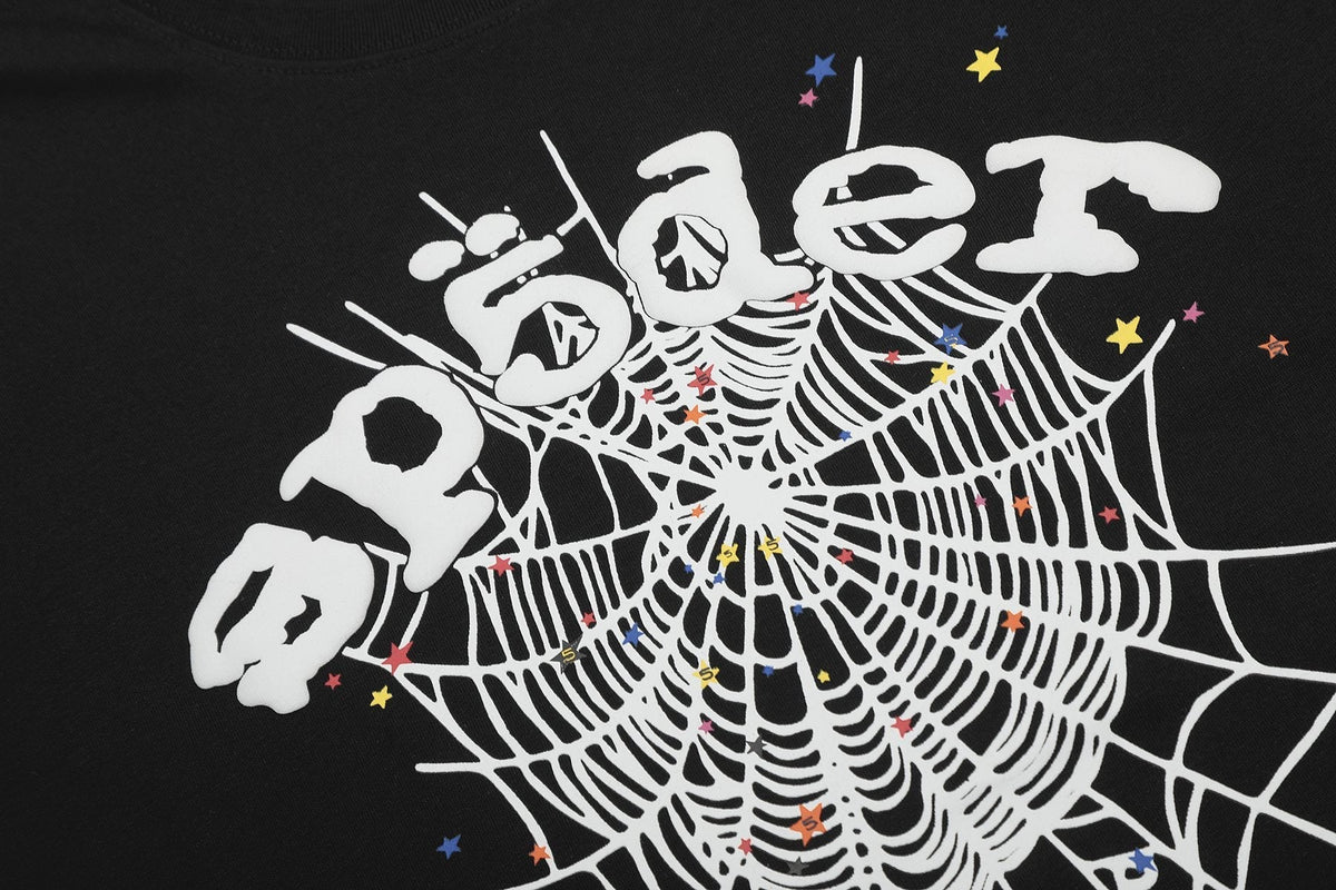 Sp5der Spiderweb Graphic Short-Sleeve T-Shirt ¡ª detail