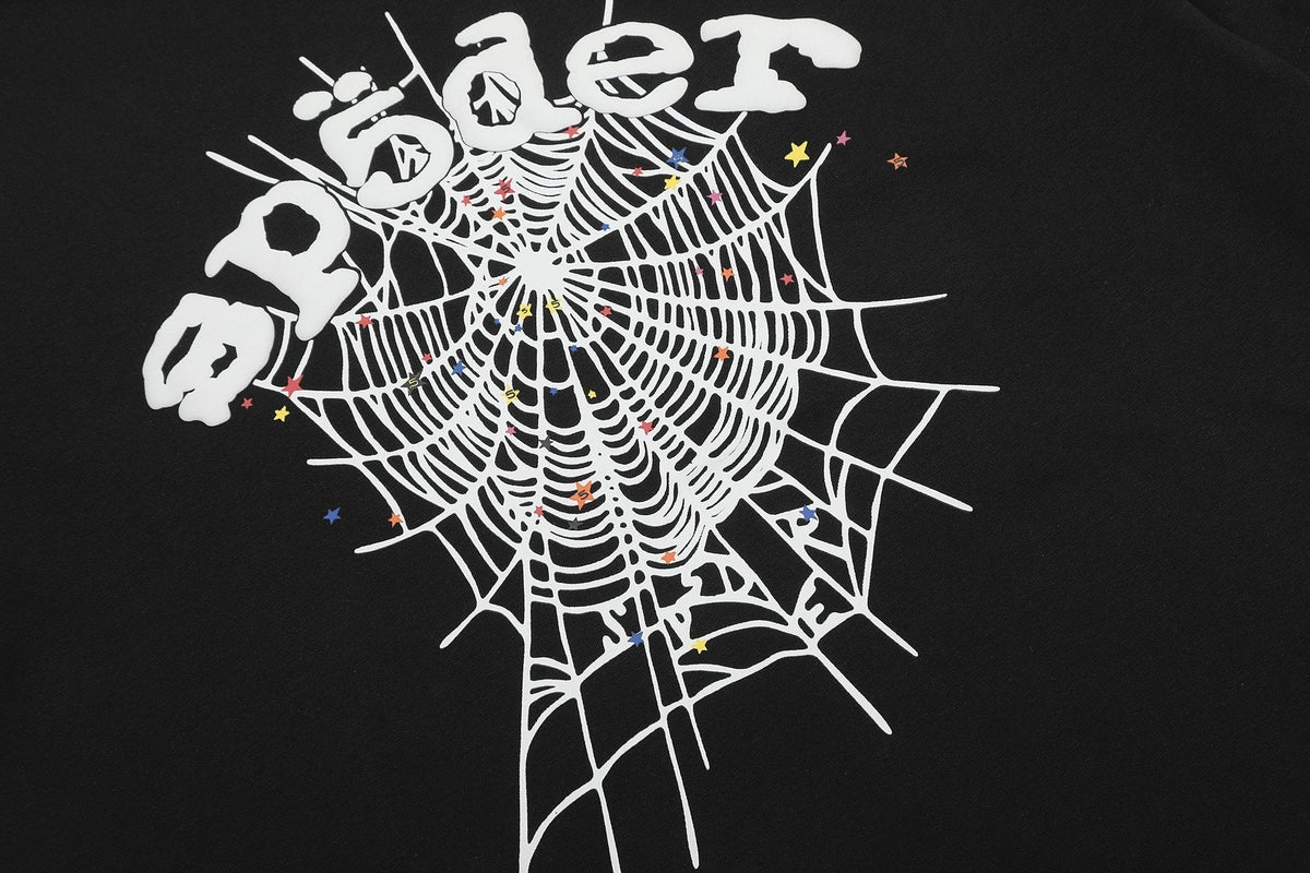 Sp5der Spiderweb Graphic Short-Sleeve T-Shirt ¡ª detail