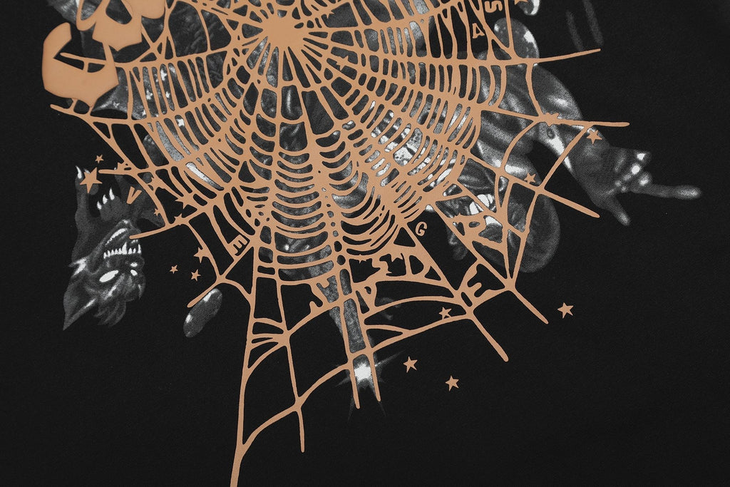 Sp5der Spiderweb Graphic T-Shirt ¡ª fabric_closeup