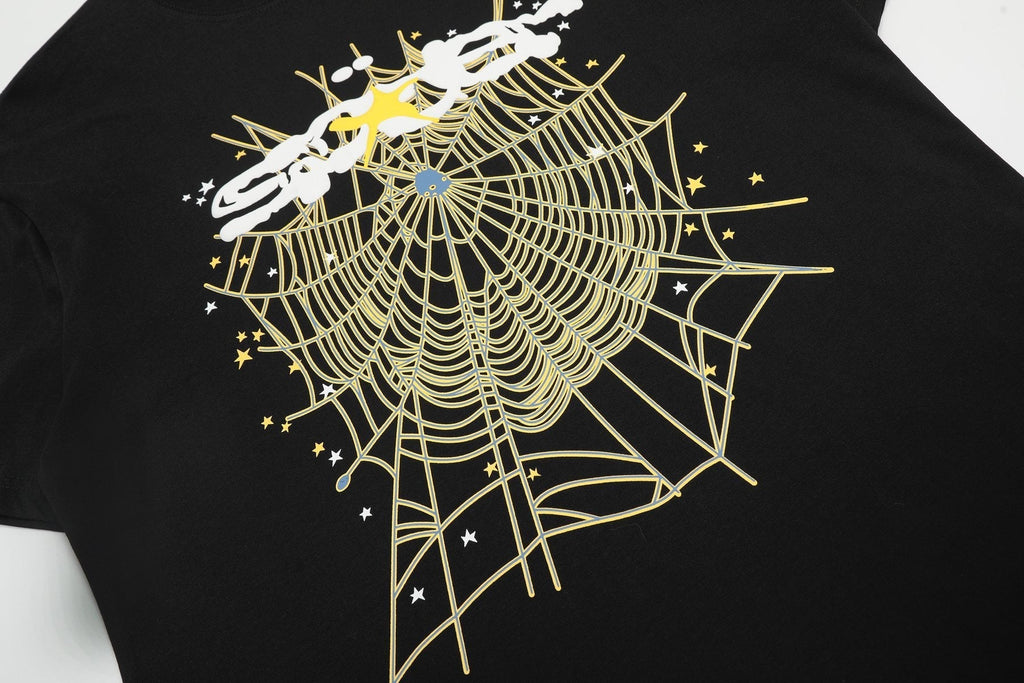 Sp5der Spiderweb Graphic T-Shirt ¡ª detail