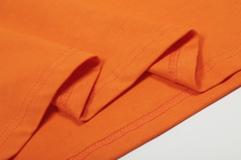 Sp5der Orange Star Graphic T-Shirt ¡ª detail