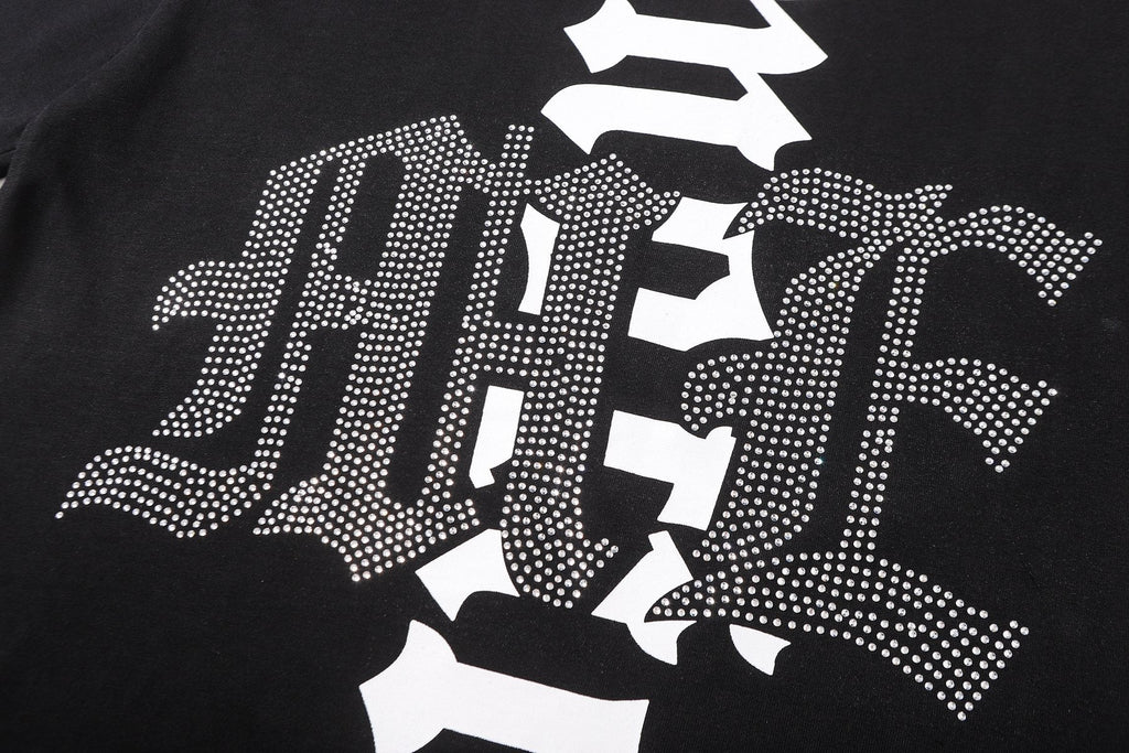 MIXED EMOTION Rhinestone-Style Graphic T-Shirt ¡ª detail