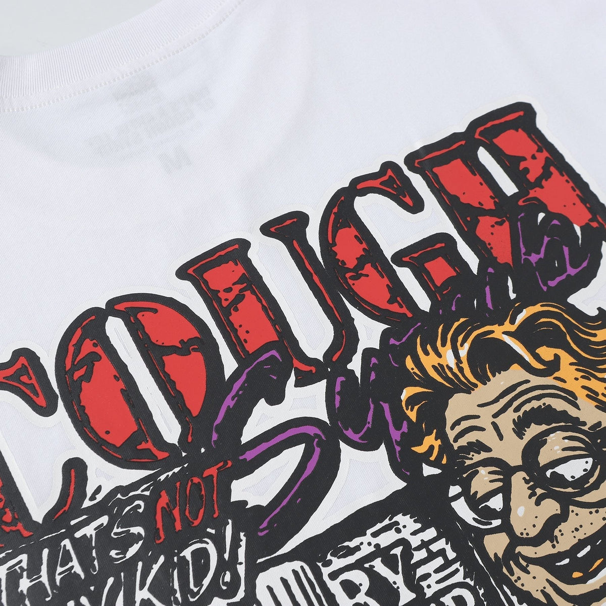 THAT'S A AWFUL LOT OF COUGH SYRUP Chest & Back Graphic T-Shirt ¡ª detail