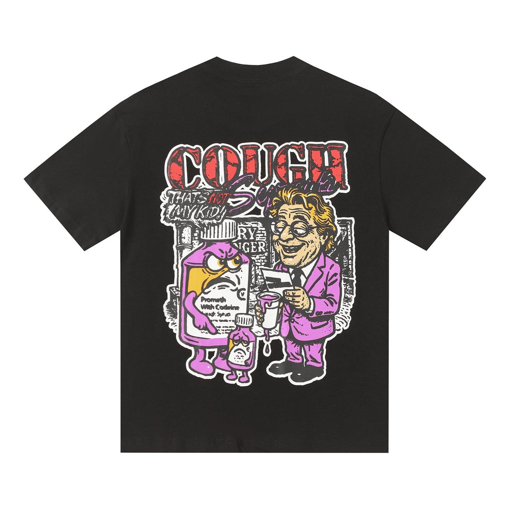 THAT'S A AWFUL LOT OF COUGH SYRUP Chest & Back Graphic T-Shirt ¡ª back