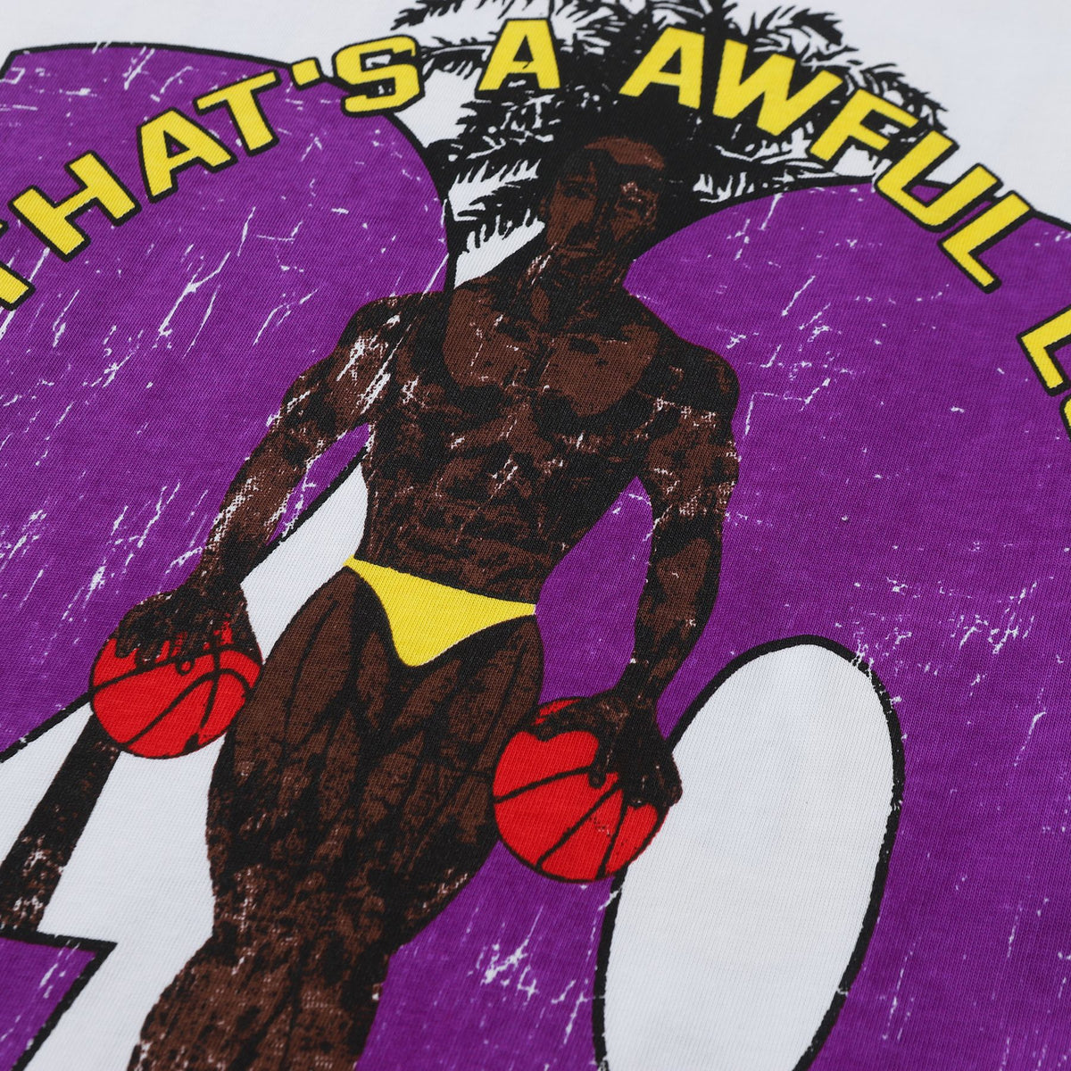 THAT'S A AWFUL LOT OF COUGH SYRUP Front & Back Graphic T-Shirt ¡ª detail