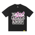 THAT'S A AWFUL LOT OF COUGH SYRUP White & Pink Graphic Short-Sleeve T-Shirt ¡ª hero