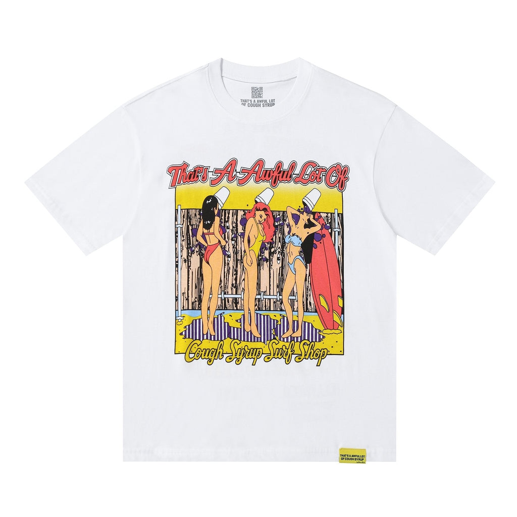 THAT'S A AWFUL LOT OF COUGH SYRUP Surf Graphic Short-Sleeve T-Shirt ¡ª hero