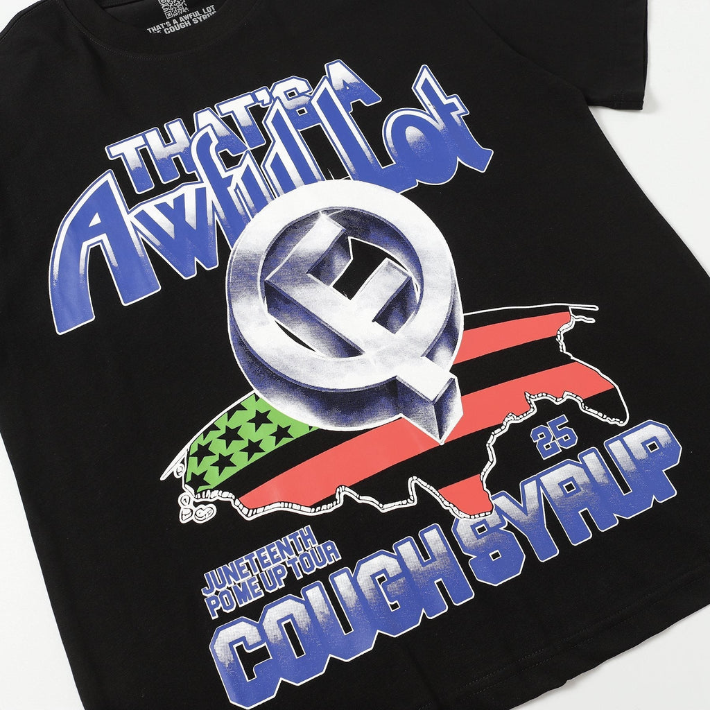 THAT'S A AWFUL LOT OF COUGH SYRUP Front & Back Graphic T-Shirt ¡ª detail