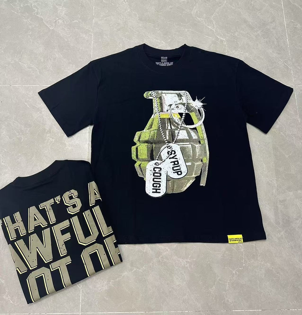 THAT'S A AWFUL LOT OF COUGH SYRUP Grenade Graphic T-Shirt ¡ª context