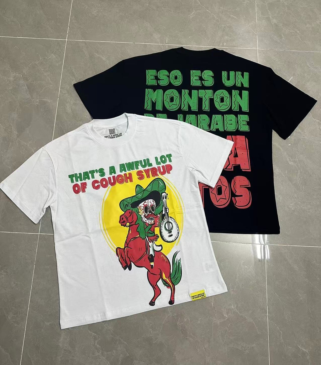 THAT'S A AWFUL LOT OF COUGH SYRUP Front & Back Graphic T-Shirt ¡ª comparison