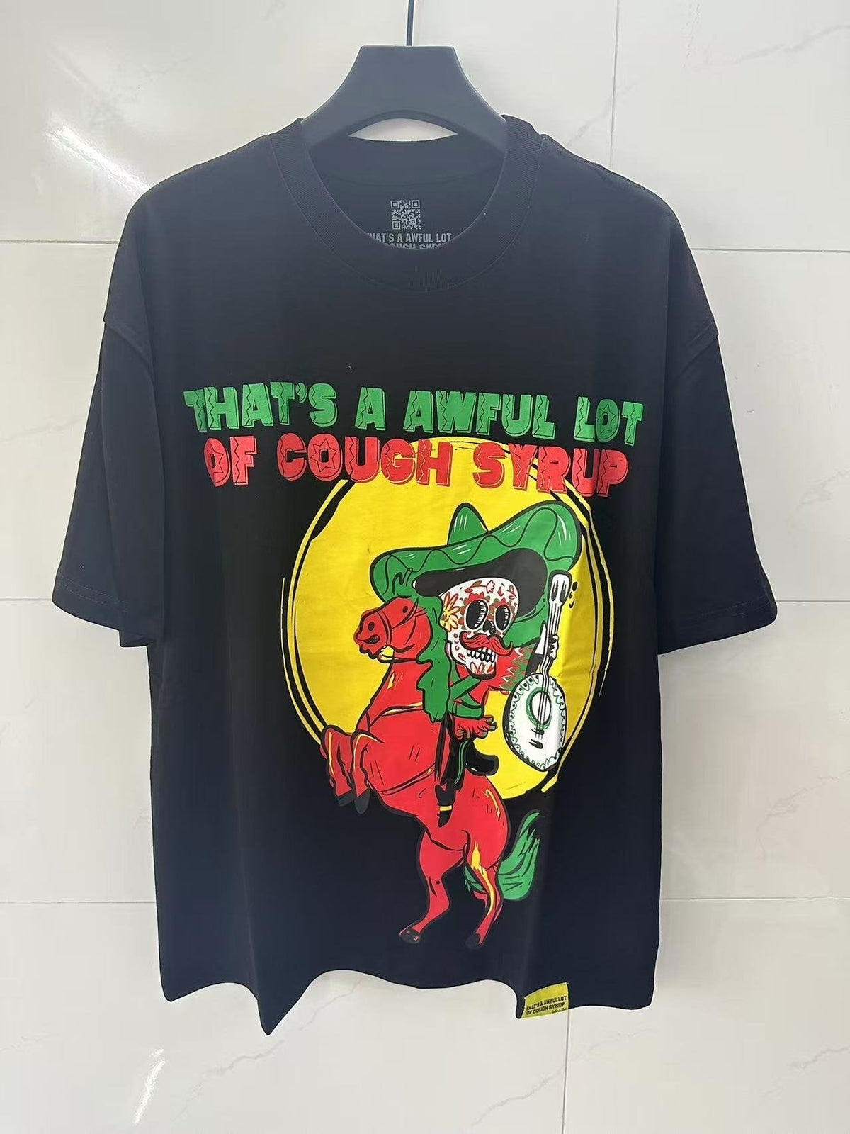 THAT'S A AWFUL LOT OF COUGH SYRUP Front & Back Graphic T-Shirt ¡ª front