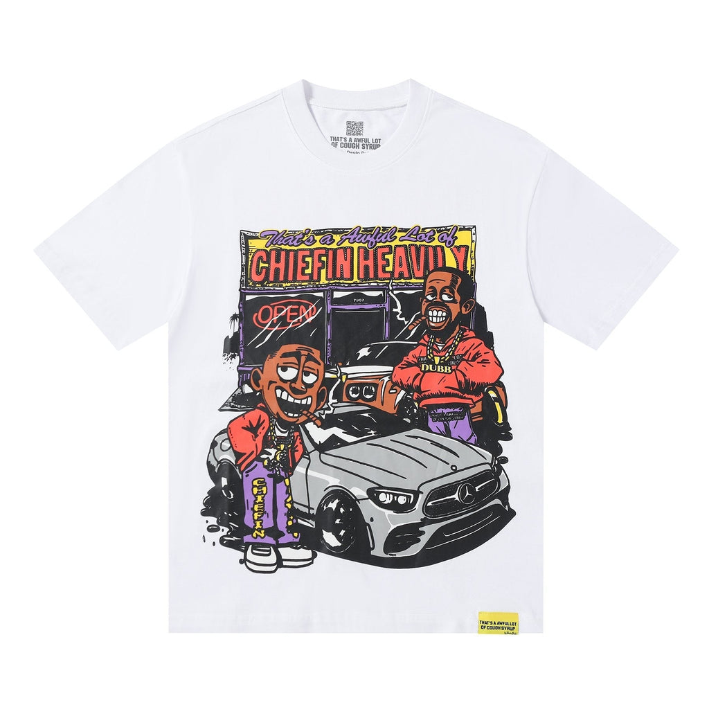THAT'S A AWFUL LOT OF COUGH SYRUP Cartoon Car Short-Sleeve T-Shirt ¡ª hero