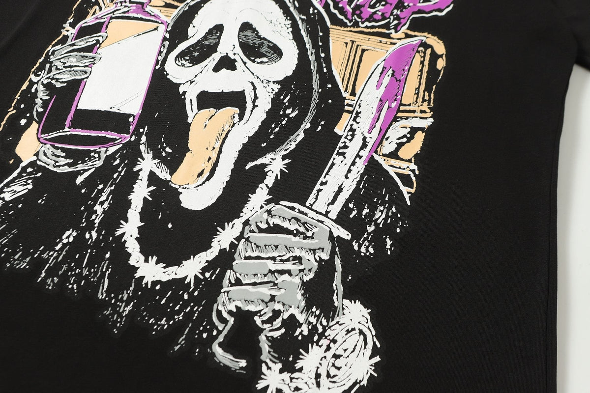 THAT'S A AWFUL LOT OF COUGH SYRUP Black Front & Back Graphic T-Shirt ¡ª detail