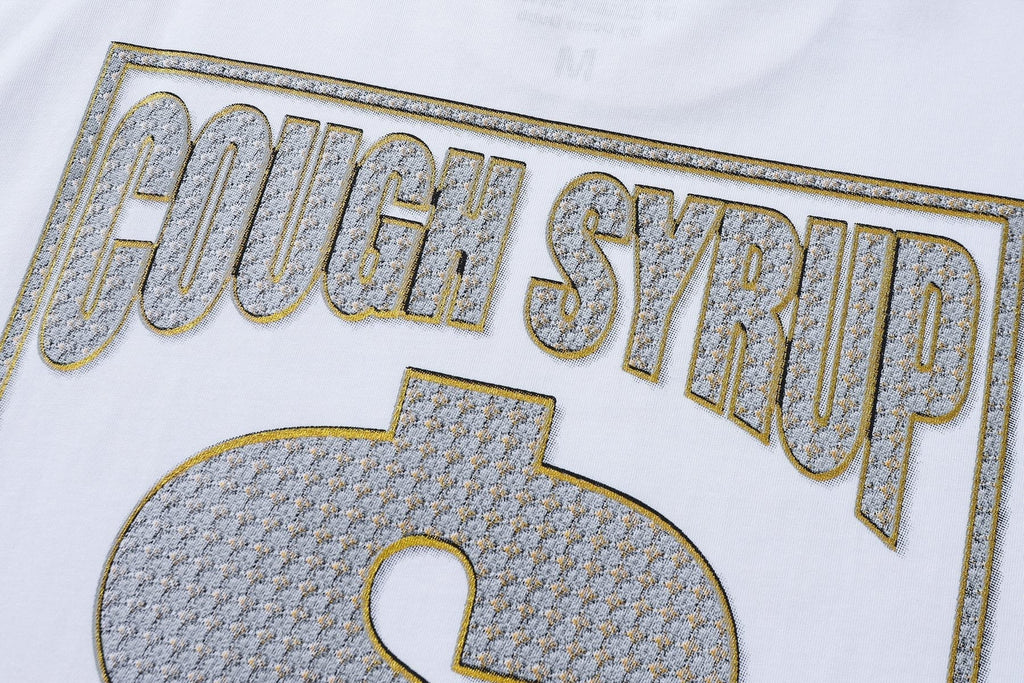 THAT'S A AWFUL LOT OF COUGH SYRUP Dough Syrup Records Dollar Graphic T-Shirt ¡ª detail
