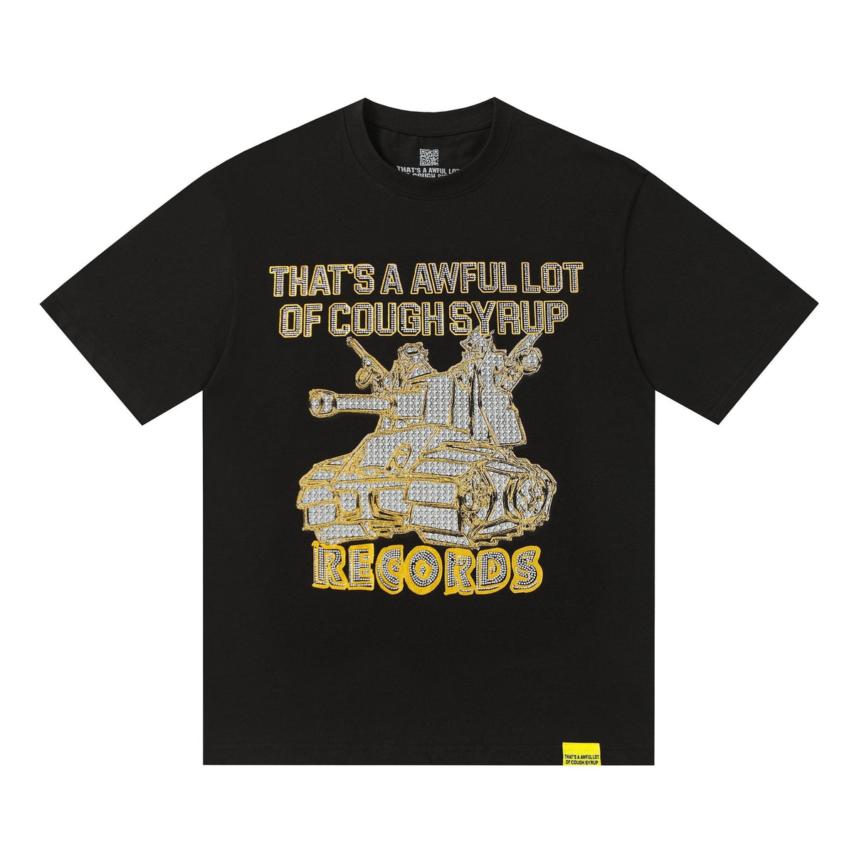 THAT'S A AWFUL LOT OF COUGH SYRUP Rhinestone Graphic Short-Sleeve T-Shirt ¡ª hero