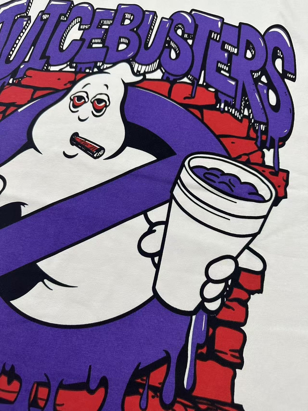 THAT'S A AWFUL LOT OF COUGH SYRUP Front & Back Graphic Short-Sleeve T-Shirt ¡ª detail