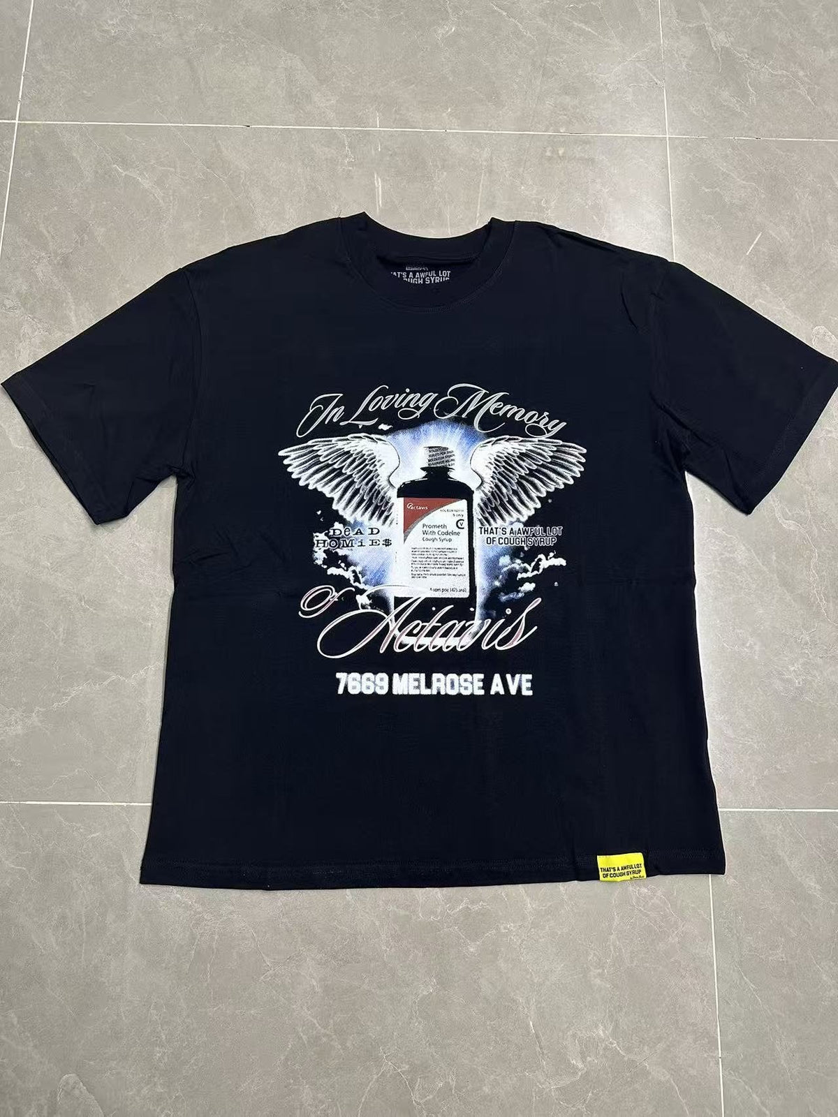 THAT'S A AWFUL LOT OF COUGH SYRUP Front & Back Graphic T-Shirt ¡ª front