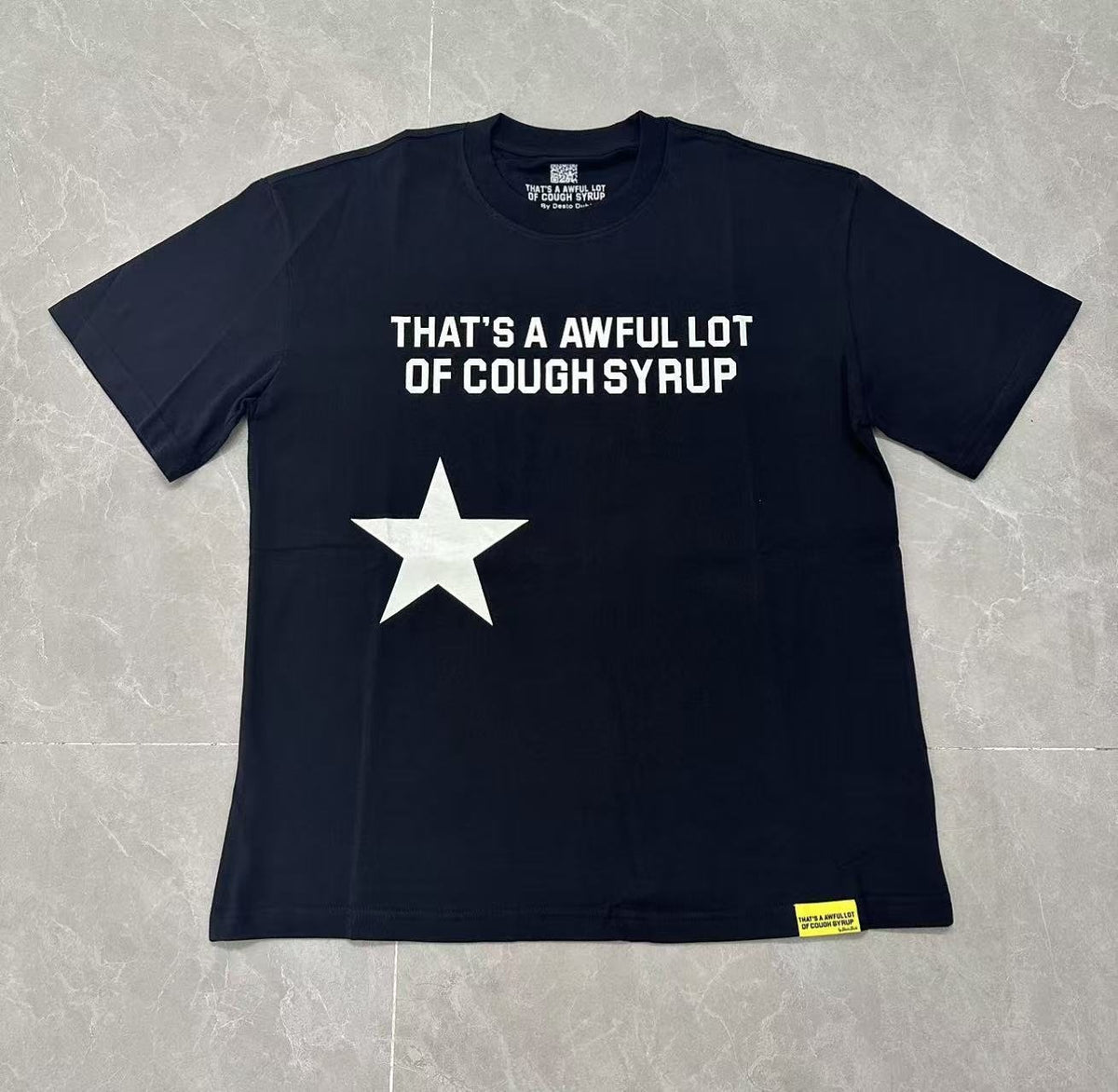 THAT'S A AWFUL LOT OF COUGH SYRUP Star Graphic Short-Sleeve T-Shirt ¡ª hero