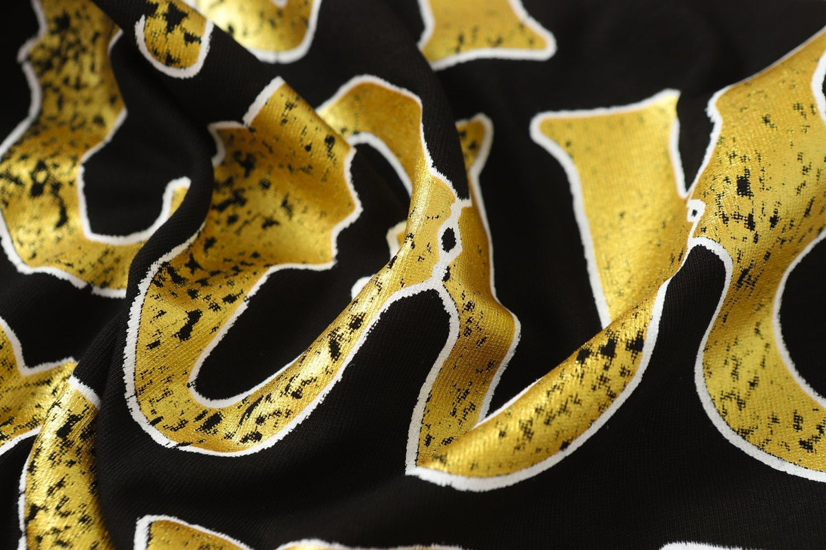 THAT'S A AWFUL LOT OF COUGH SYRUP Black Front & Back Graphic Short-Sleeve T-Shirt ¡ª detail