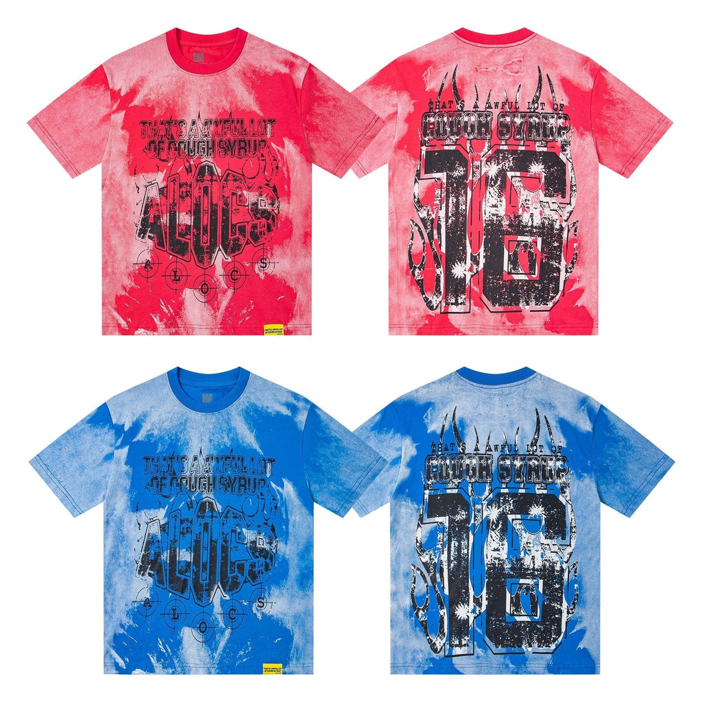 THAT'S A AWFUL LOT OF COUGH SYRUP Tie-Dye Graphic T-Shirt ¡ª comparison