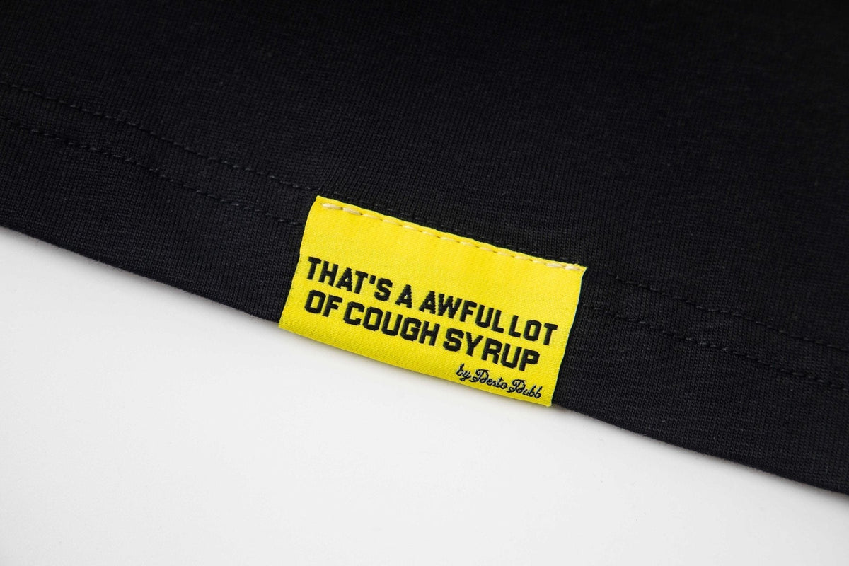 THAT'S A AWFUL LOT OF COUGH SYRUP Free Jeff Crucifix Graphic T-Shirt ¡ª detail