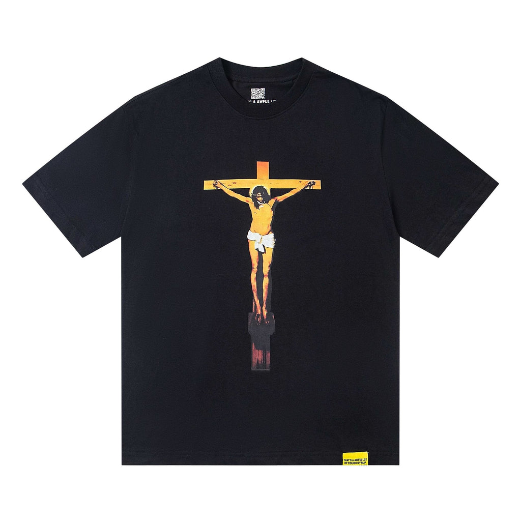 THAT'S A AWFUL LOT OF COUGH SYRUP Free Jeff Crucifix Graphic T-Shirt ¡ª hero