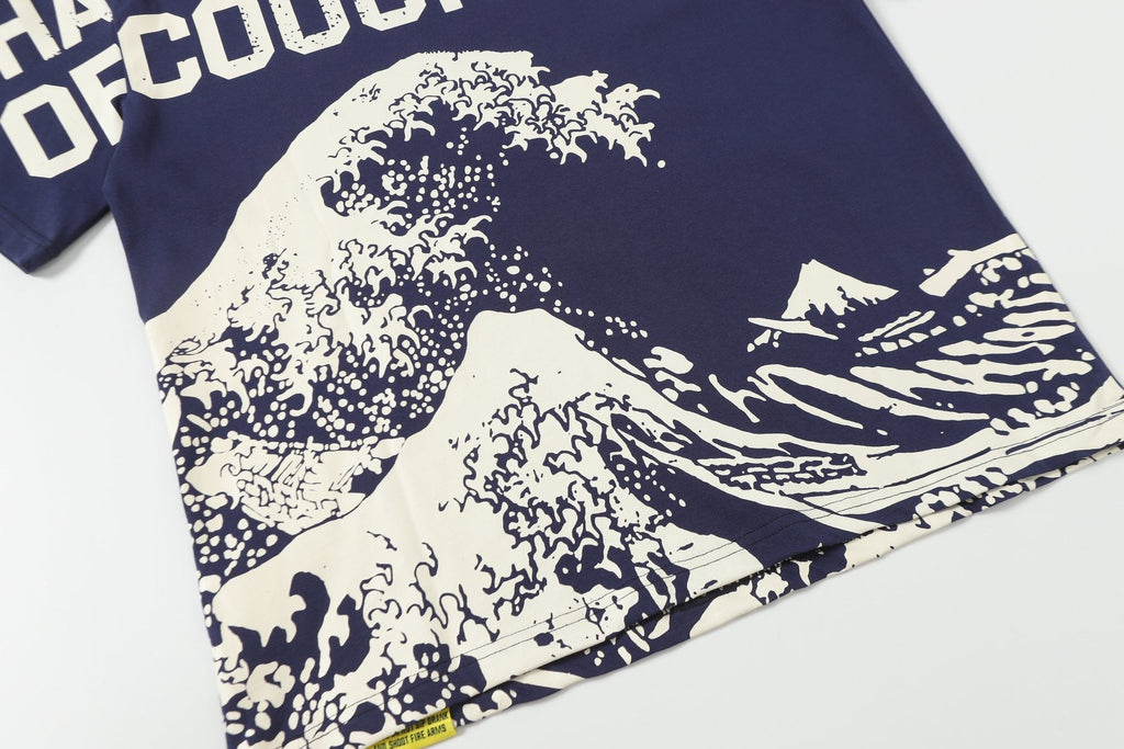 THAT'S A AWFUL LOT OF COUGH SYRUP Wave Graphic Short-Sleeve T-Shirt ¡ª detail