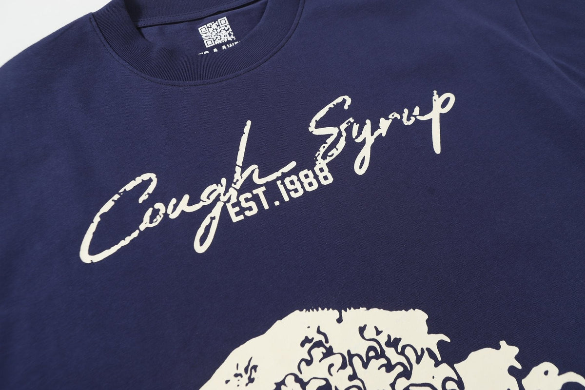 THAT'S A AWFUL LOT OF COUGH SYRUP Wave Graphic Short-Sleeve T-Shirt ¡ª detail
