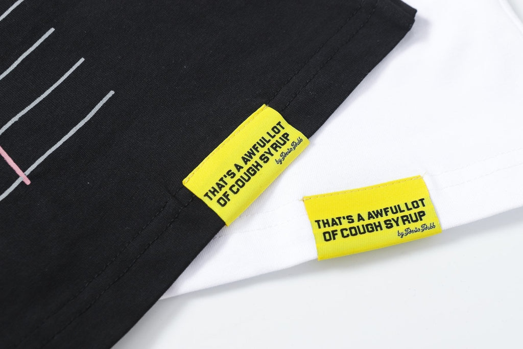 THAT'S A AWFUL LOT OF COUGH SYRUP Front & Back Graphic T-Shirt ¡ª fabric_closeup