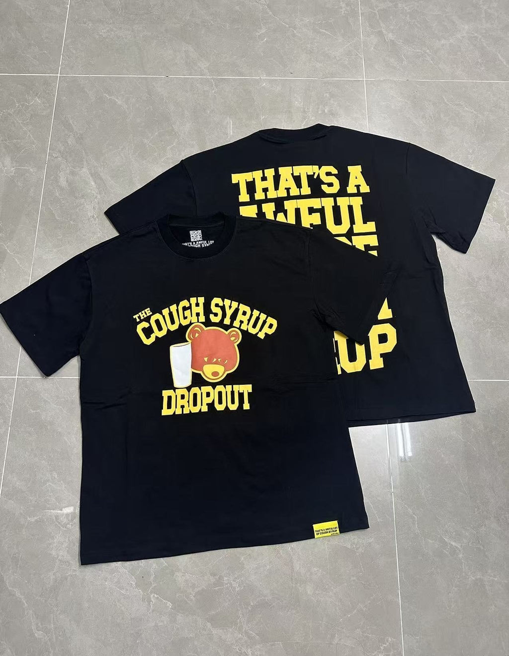THAT'S A AWFUL LOT OF COUGH SYRUP Front & Back Graphic T-Shirt ¡ª context