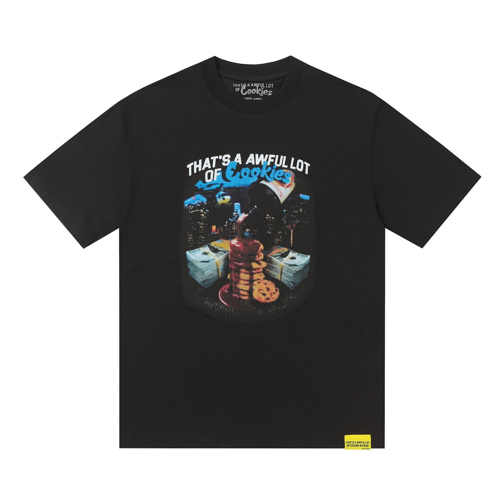 THAT'S A AWFUL LOT OF COUGH SYRUP Cookies & Cash Graphic T-Shirt ¡ª hero