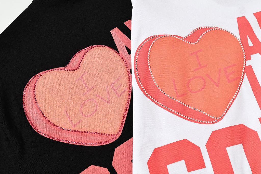 THAT'S A AWFUL LOT OF COUGH SYRUP Heart Cupid Graphic T-Shirt ¡ª fabric_closeup