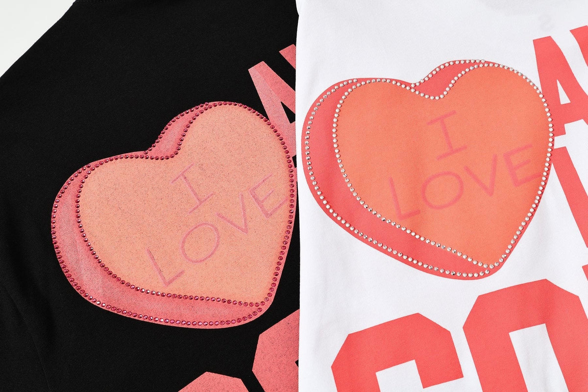 THAT'S A AWFUL LOT OF COUGH SYRUP Heart Cupid Graphic T-Shirt ¡ª fabric_closeup