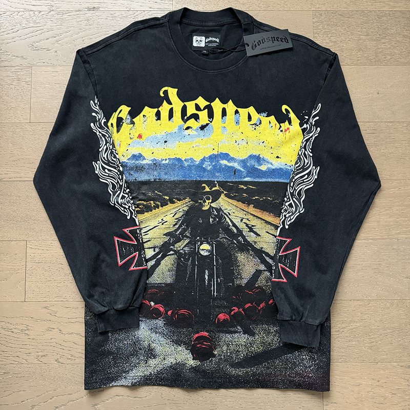Godspeed Out of Many One Graphic Long-Sleeve T-Shirt ¡ª front