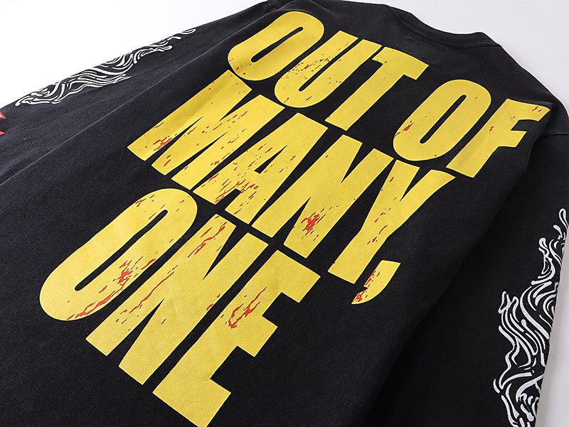 Godspeed Out of Many One Graphic Long-Sleeve T-Shirt ¡ª detail