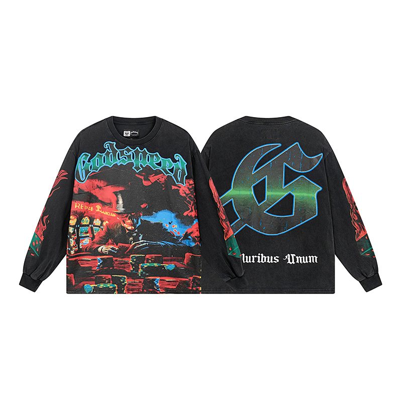 Godspeed E Pluribus Unum Washed Long-Sleeve T-Shirt ¡ª hero