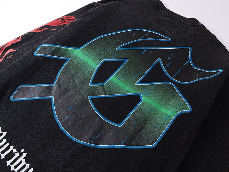 Godspeed E Pluribus Unum Washed Long-Sleeve T-Shirt ¡ª detail