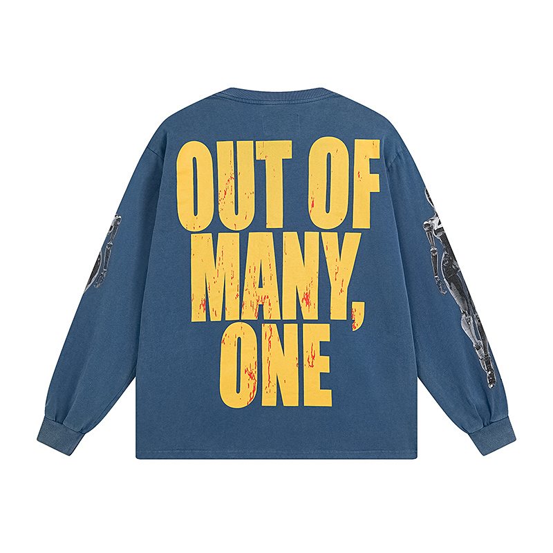 Godspeed Out of Many One Washed Long-Sleeve T-Shirt ¡ª back