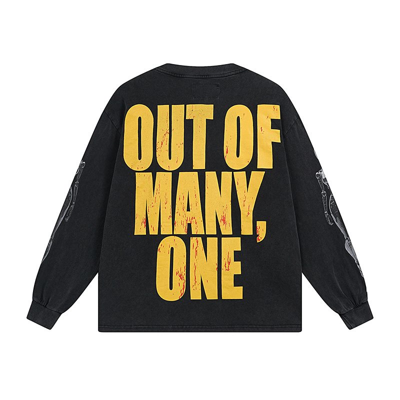 Godspeed Out of Many One Washed Long-Sleeve T-Shirt ¡ª back