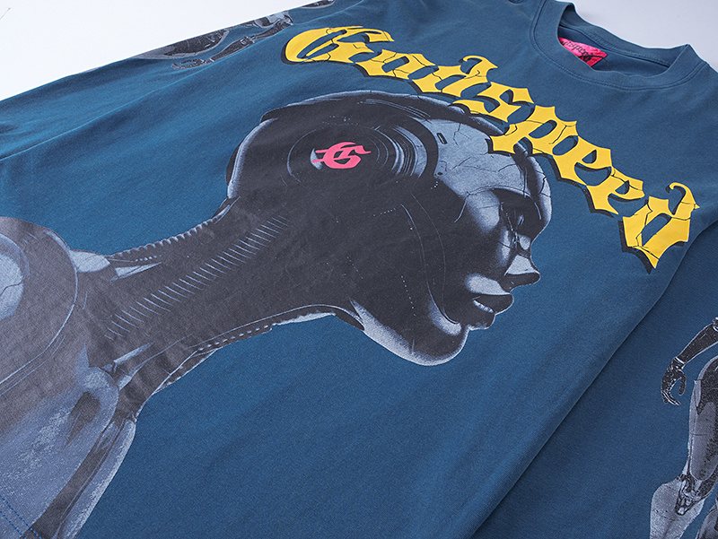 Godspeed Out of Many One Washed Long-Sleeve T-Shirt ¡ª detail