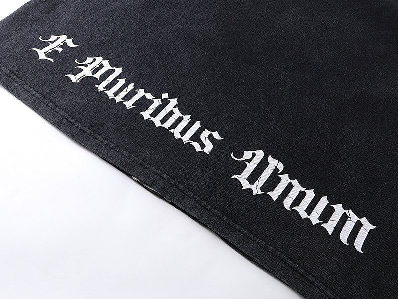 Godspeed Washed Black Graphic Long-Sleeve T-Shirt ¡ª detail