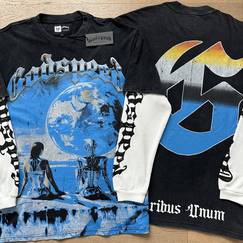 Godspeed E Pluribus Unum Layered Long-Sleeve T-Shirt ¡ª context